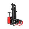 very narrow aisle 3 way electric forklift reach staker 1 ton