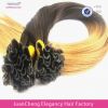 high quality remy human hair pre bonded  nail tip hair extensions