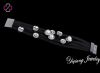 2014 New Design Pearl & Crystal Leather Bracelet For Women