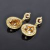 2014 Wholesale Fashion Imitation Jewellery Crystal & Rhinestone Dubai Gold Earring    