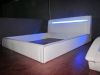 hot sale LED light leather bed