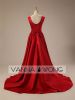 364 - 2013 new fashion burgundy red party dress Gowns Wedding Bridesmaid Bridal wedding dress Free Shipping