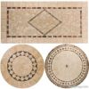 Outdoor Mosaic Table Top/Mosaic Garden Table/Slate Mosaic Table Top