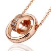 18K rose gold plated d...