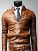 Slimfit PU Leather Jacket