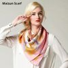 Fashion woemn square silk twill scarf