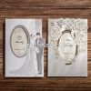 White lace european-style wedding invitations card, personality