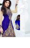 Ethnic Off white and Royal Blue Anarkali Suit