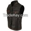 Motorbike Leather Vest