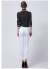 2014 new korean chiffon tops for women 3/4 sleeve shirt with dot print