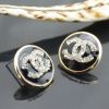 Promotion Price,Lovely gift White/Rose Red/Black Ear Studs Immitation Crystal Earring Classic Jewelry 