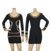 New Fashion 2014 WL223 sexy sequined long sleeve bandage dress