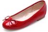 Women red flat shoes b...