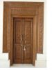 Large main entrance solid wood hand carved door