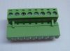 3.5 or 3.81 pitch terminal blocks, male, 90 degree, dip