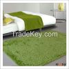 Plush plain green home floor rugs in perfect structure