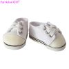 white doll sneakers, doll trainers, 18 inch doll shoes wholesale