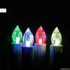 flameless color changing christmas wax led candle light