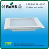 Recessed back emitting led panel light with glass cover