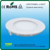 Led panel light with recessed side emitting