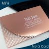 2014 new product professional supplier brushed copper metal card,metal business card China