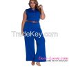 high quality new arrival women wide leg jumpsuit with belt