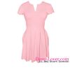 wholesale sexy fashion women pink party skater dress