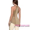 new design fashion women Khaki Chiffon fashion blouse