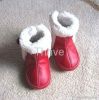 Baby soft sole leather boot infant toddler warm shoes