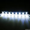 New 2X Car DIY 6 LED DRL Driving Daytime Running Light Bar Soft Head L