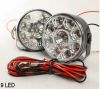 12V/24V 9 LED Work Lights Lamp DRL High Power 6000K Road Off SUV Truck