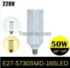 50W LED lamps E27 5730 5630 SMD 165 LEDs Corn LED Bulb Chandelier Cei