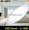3W 6W 9W 12W 15W 18W Recessed LED Panel light Downlight