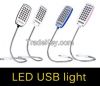 Ultra Bright Flexible LED USB light reading lamp for Laptop Notebook