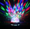 RGB Full Color E27 3W AC 110V 220V LED Bulb Crystal Auto Rotating