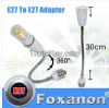 E27 to E27 Flexible 30cm Extend Base LED Light Adapter Converter Socke