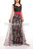 maxi wholesale prom dresses with flower print made in Turkey