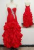 CY90037 romantic sweetheart beaded off the shoulder ruffle prom dress