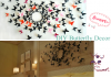 H-001 Gossip Girl Colourful 3D Butterfly Wall Sticker