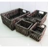 Storage Baskets Natural Water Hyacinth Iron Frame HO2064-Home24h.biz