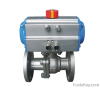 API ball valve with pneumatic actuator and solenoid valve