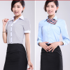 Fashion cotton Long sleeve,V collar type dress shirts for business Lady