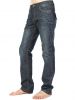 Men's 100% cotton denim jeans with embroidery at pocket