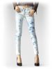 Ladies 98% cotton 2% elastane slim leg denim jeans with multi back pockets