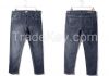 plus size women dark blue denim jeans