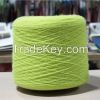 High bulking dope dyed blended yarn