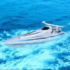 RC boat with water coo...