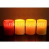 Home Impressions 3 x 4&quot; Colorful Plastic Flameless Led Candle with Timer Pillar