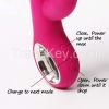 Vibrator Adult Toy Silicone Double Stimulation Vibrating Vibrator Massage For Female