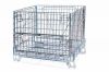 foldable stackable collapsible storage wire mesh container